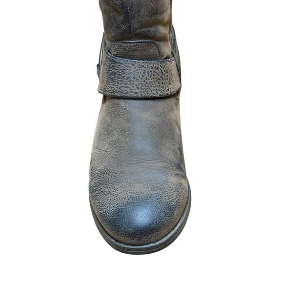 Madeline‎ Womens Tall Distressed Faux Leather Riding Boots Size 9.5M brown - Picture 12 of 14